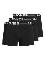 Jack - Jones Sense Trunks 3-pack Noos 12081832 Boxershorts Black/black Waist - thumbnail