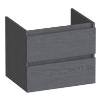 Brauer Joy - Onderkast - 60 cm - met 2 Softclose Lades Greeploos en 1 Sifon Uitsparing - Timber Grey - thumbnail