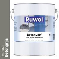 Ruwol Betonverf Betongrijs (RAL 7023) 5 liter - thumbnail
