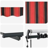 Automatische intrekbare luifel oranje en bruin 500x350 cm - thumbnail