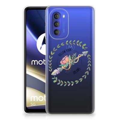 Motorola Moto G51 5G Telefoonhoesje met Naam Boho Dreams Motorola Moto G51 5G Telefoonhoesje met Naam Boho Dreams
