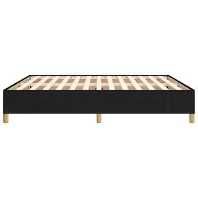 Bedframe zonder matras stof zwart 180x200 cm