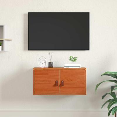 Wandkast met plank Wasbruin 60 x 30 x 30 cm Massief grenenhout