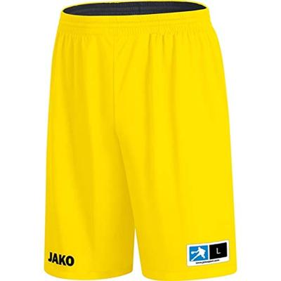JAKO 4451 Reversible Short Change 2.0 - Zwart/Citroen - XL