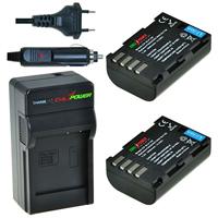 2 x DMW-BLF19 accu's voor Panasonic - inclusief oplader en autolader - Origineel ChiliPower - thumbnail