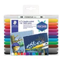 Viltstift Staedtler 3190 textiel duo ass | 5 stuks - thumbnail