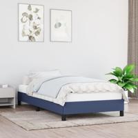 Bedframe zonder matras 100x200 cm stof blauw - thumbnail