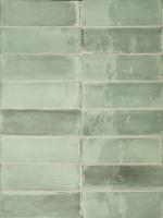 Wandtegel groen Sartoria Tbrick 16x5cm eucalyptus glans gerectificeerd - thumbnail