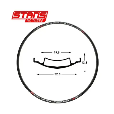STANS NOTUBES Snt velg hugo 27.5 650b 32h zwart
