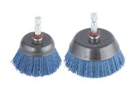 Wolfcraft Nylon-komborstel | Blauw | 6-kant schacht | Ø65mm | 1 stuk - 2729000 - thumbnail