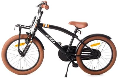 AMIGO 2Cool 18 Inch Jongens Terugtraprem Zwart