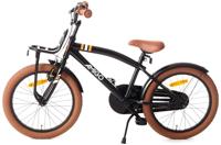 AMIGO 2Cool 18 Inch Jongens Terugtraprem Zwart - thumbnail
