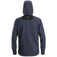 Snickers Workwear fleece hoodie - 8041 - Flexiwork - blauw/zwart - maat XXL - thumbnail