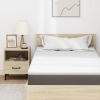 Matraspads Wit 100 x 200 cm 100% polyester jacquard stof - thumbnail