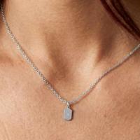 Initialen ketting - Rechthoek - Zilver - 1 st - thumbnail