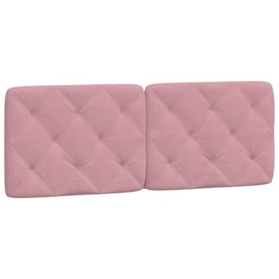 Bed met matras fluweel roze 120x200 cm - thumbnail