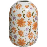 Vaas Aop Bloem - multikleur - keramiek - 25xØ16 cm - thumbnail