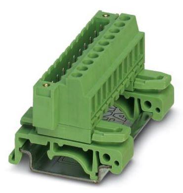 Phoenix Contact 1788059 Draagrailstekker 5.08 mm Schroeven Groen 50 stuk(s)