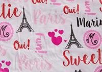 Miraculous Hoeslaken, Marinette Parijs - 90 x 200 cm - Katoen - thumbnail