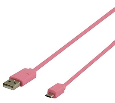 Micro USB kabel plat (roze 1m) voor o.a. smartphones Micro USB kabel plat (roze 1m) voor o.a. smartphones