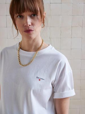 Effen zwangerschapsshirt van katoen wit