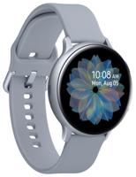 Samsung Galaxy Watch Active2, Fitnesstracker van aluminium, groot display, duurzame batterij, waterdicht, 44 mm, Bluetooth, zilver - thumbnail