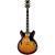 Ibanez JSM100 Vintage Sunburst John Scofield signature semi-akoestische gitaar met koffer - thumbnail