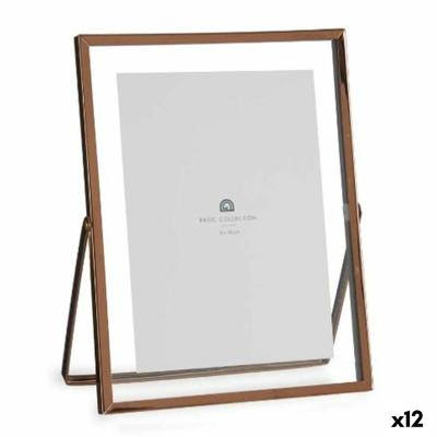 Fotolijsten Koper Metaal Glas Plastic 18,5 x 1 x 23 cm (12 Stuks)