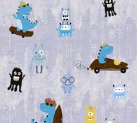 AS Creation Little Love blauw behang | 381211 - thumbnail