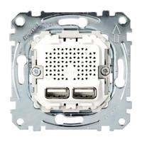 Merten MEG4366-0100 Wandcontactdoos met USB Accessoire System M 1 stuk(s) - thumbnail