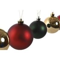Kerstballen Home ESPRIT Rood Groen Polyethyleen 25 x 25 x 25 cm (41 Onderdelen) - thumbnail