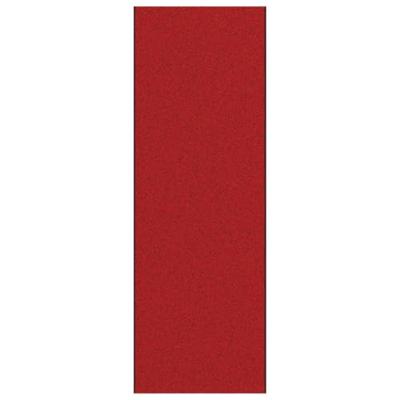 Deurmat Rood en Zwart 120 x 350 cm Polyamide en PVC
