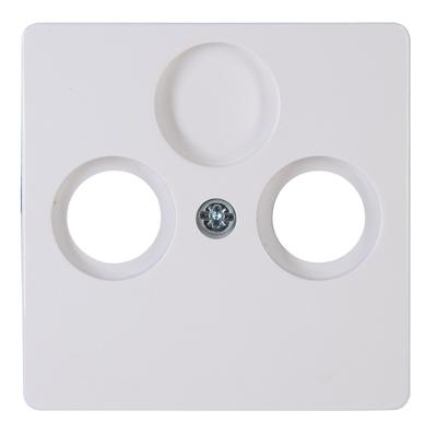 Kopp Paris arctic wit afdekplaat voor coax - 4625040