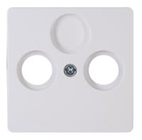 Kopp Paris arctic wit afdekplaat voor coax - 4625040 - thumbnail