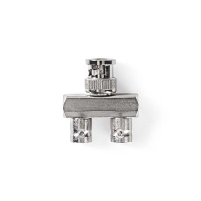 Adapter Antenne | BNC male - 2x BNC female | Metaal