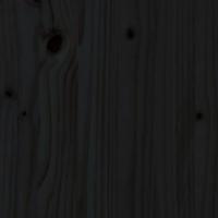 Tuinhoekbanken 2 st massief grenenhout zwart - thumbnail