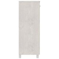 Schoenenkast 85x40x108 cm massief grenenhout wit - thumbnail