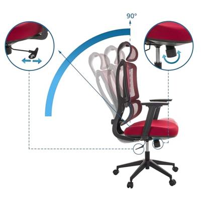 MyBuero Bureaustoel Ergomy (Rood)