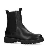 Manfield leren chelsea boots zwart - thumbnail