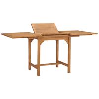 Tuintafel verlengbaar (110-160)x80x75 cm massief teakhout - thumbnail