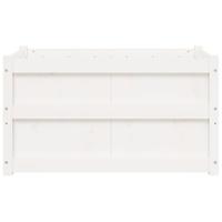 Plantenbakken 2 st cm massief grenenhout wit - thumbnail
