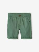 Chino bermuda voor jongens groen - thumbnail