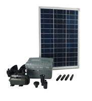 SolarMax 1000 vijverpomp fontein met zonnepaneel - inclusief accu - thumbnail