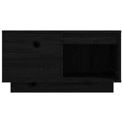 Salontafel 60x61x32,5 cm massief grenenhout zwart