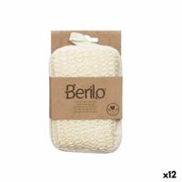 Lichaamsspons Berilo B7083-6 Wit Beige 11 x 16,5 x 3 cm (12 Stuks) - thumbnail
