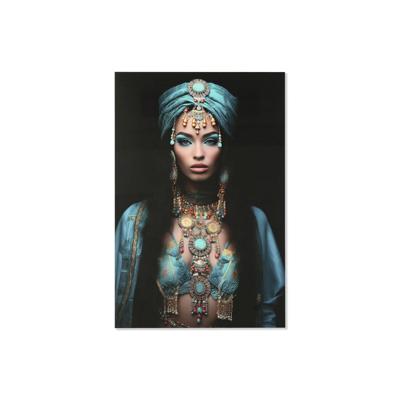 Schilderij Home ESPRIT Blauw Zwart Bedrukt 100 x 0,4 x 150 cm