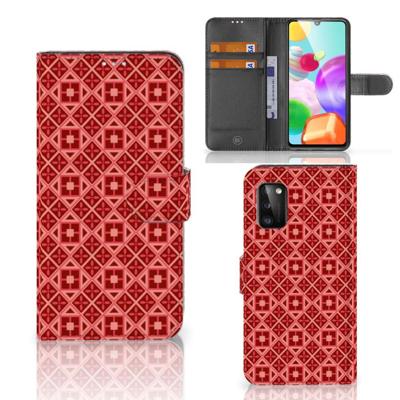 Samsung Galaxy A41 | Telefoon Hoesje | Batik Rood Samsung Galaxy A41 | Telefoon Hoesje | Batik Rood