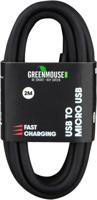 Greenmouse kabel, USB-A naar micro-USB, 2 m, zwart - thumbnail