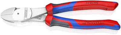 Knipex Kracht-zijsnijtang verchroomd met meer-componentengrepen 200 mm - 7405200