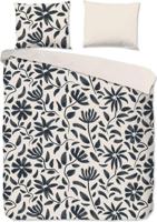 Good Morning Dekbedovertrek "getekende bloemen" - Wit - (200x200/220 cm) - Katoen - thumbnail